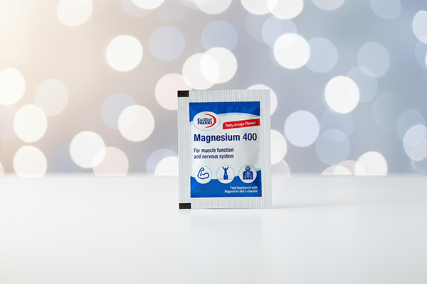 تصویر ساشه منیزیم ۴۰۰ یوروویتال با طراحی کاربردی و طعم دلپذیر پرتقال